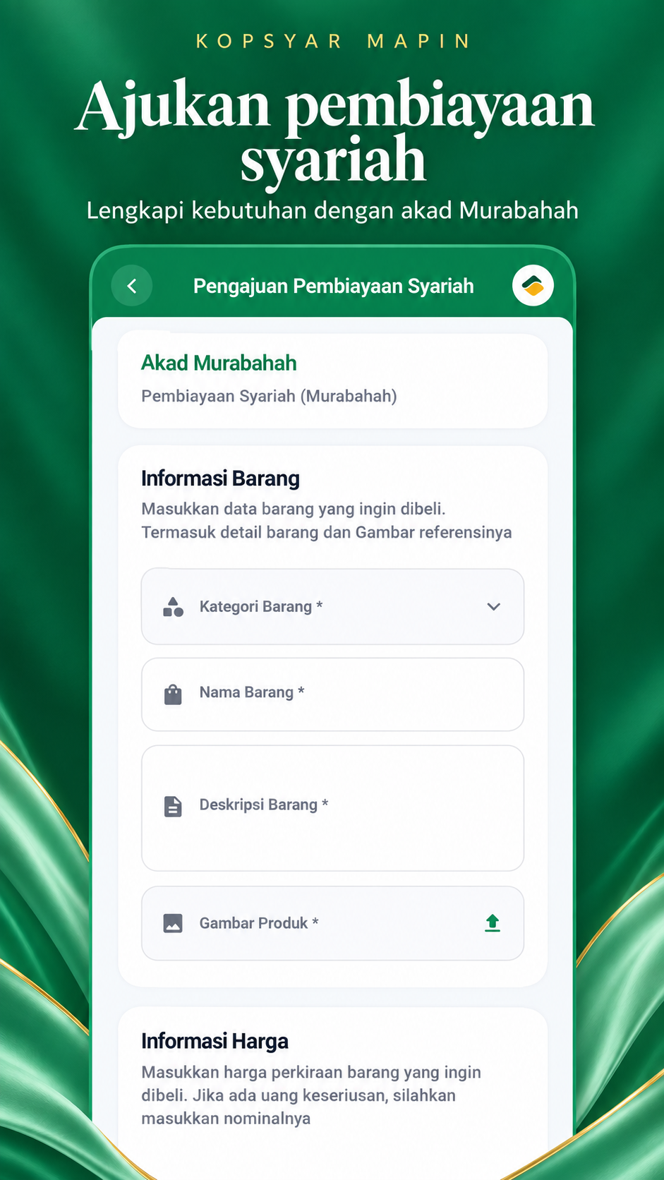Fitur Pembiayaan Syariah
